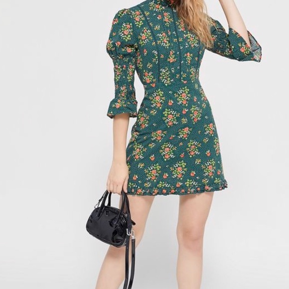 Urban Outfitters x Laura Ashley Green Floral Dress - Picture 2 of 4